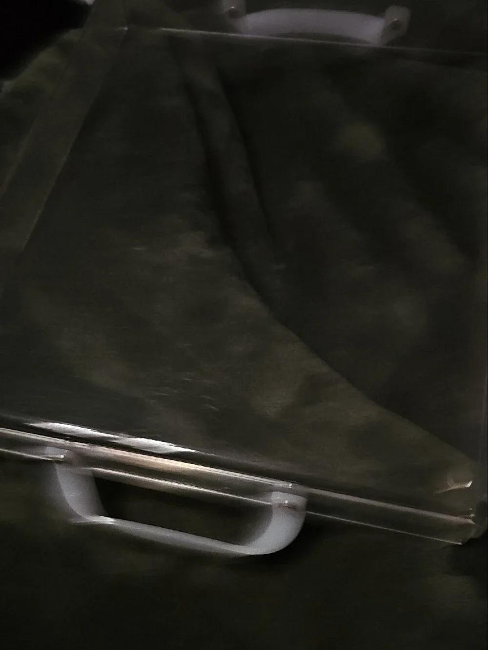 Clear Acrylic Serving Tray with White Handles